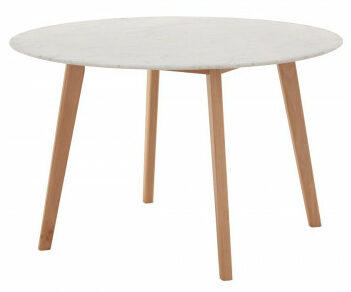 Alfa Round Marble Dining Table 120 cm
