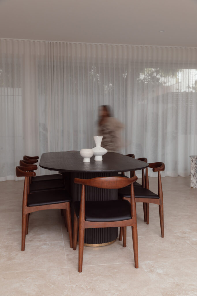 Dining Room Configuration Walnut Chairs