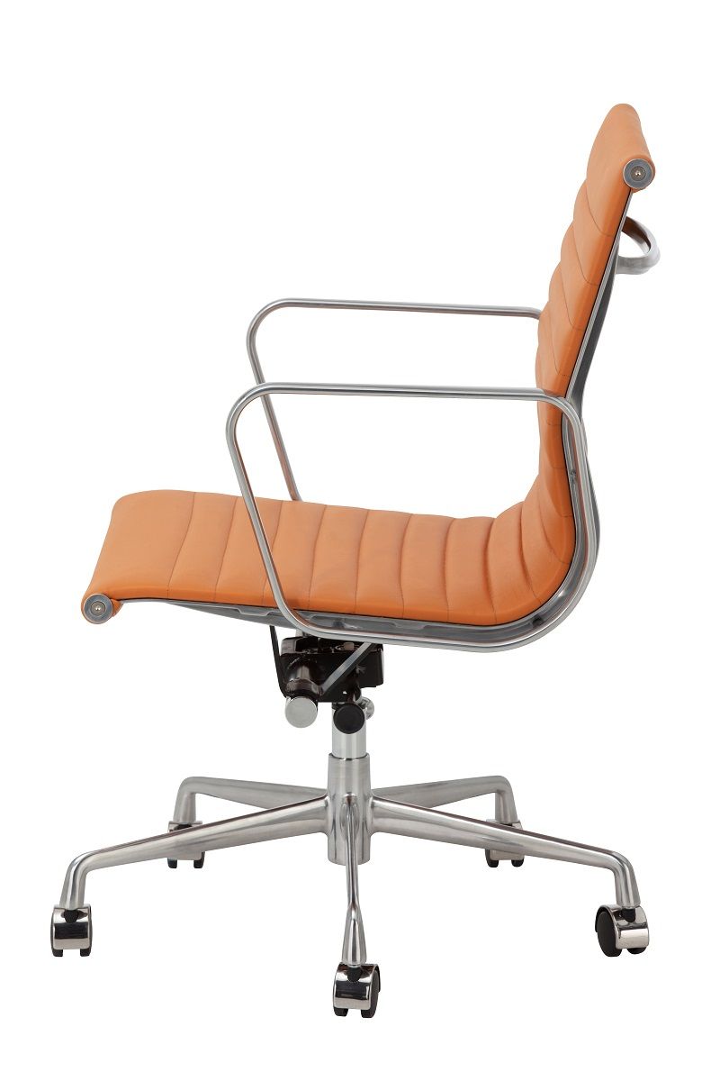 Premium Leather upholstered Office Chair with armrests