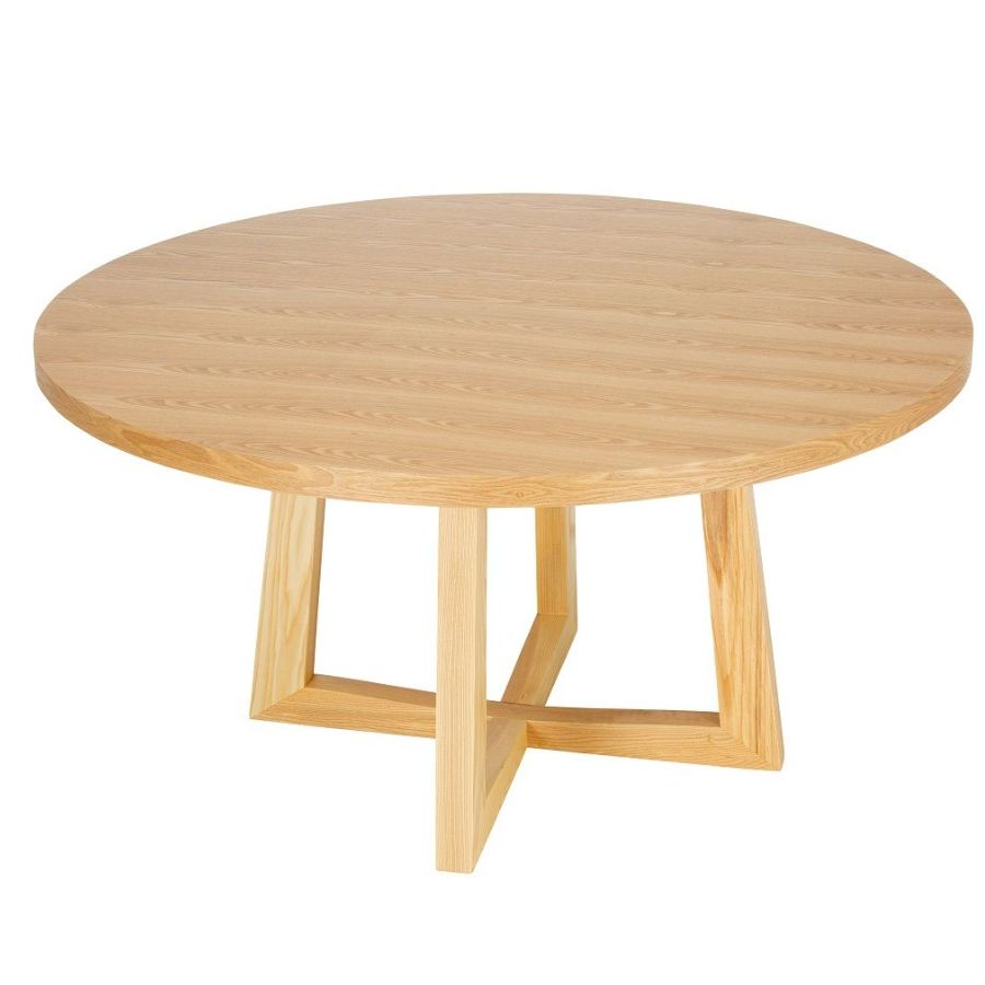 Replica Designer Dining Table; Replica Brad Ascalon Dining Table Natural; Round Table; Natural Table