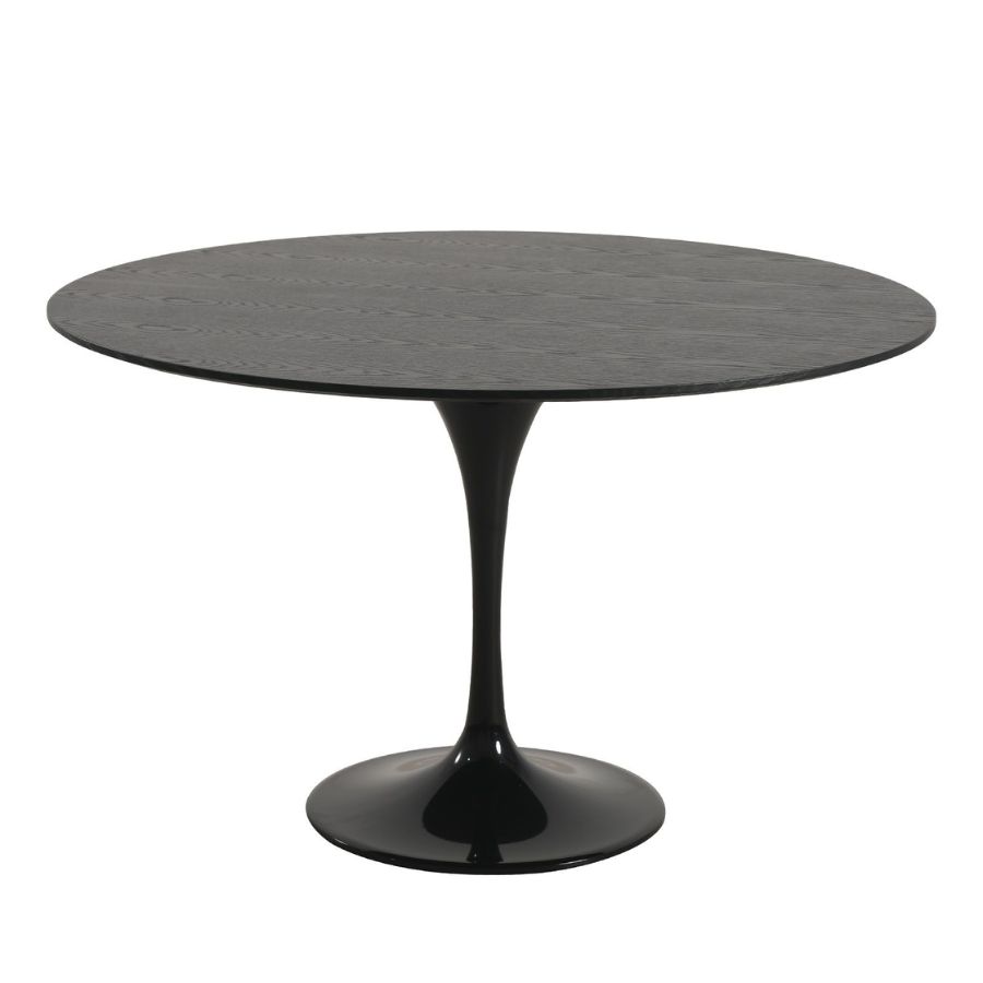 Replica Designer Dining Table; Replica Tulip Dining Table Black; Round Table; Black Table